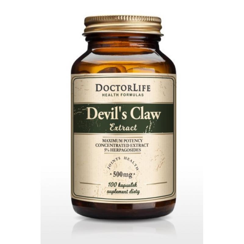 Devil's Claw Extract diabelski szpon czarci pazur 500mg suplement diety 100 kapsułek