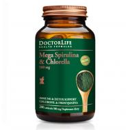 Mega Spirulina & Chlorella 500mg suplement diety 200 tabletek