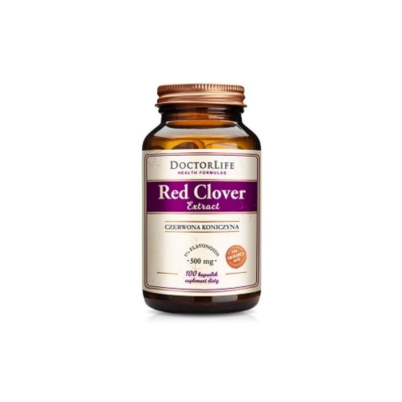 Red Clover Extract czerwona koniczyna 500mg suplement diety 100 kapsułek