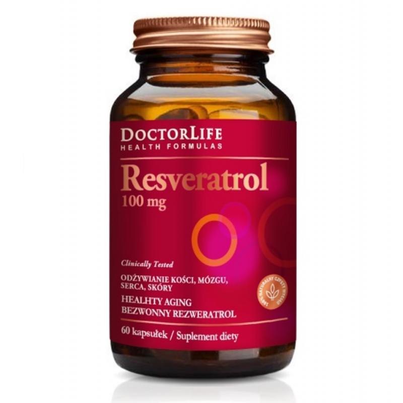 Resveratrol Healthy Aging bezwonny trans-rezweratrol 100mg suplement diety 60 kapsułek Resveratrol Healthy Aging bezwonny trans-rezweratrol 100mg suplement diety 60 kapsułek
