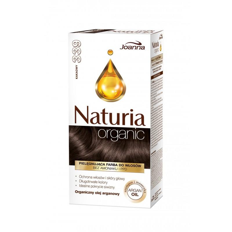 Naturia Organic pielęgnująca farba do włosów bez amoniaku i PPD 339 Kakaowy Naturia Organic pielęgnująca farba do włosów bez amoniaku i PPD 339 Kakaowy