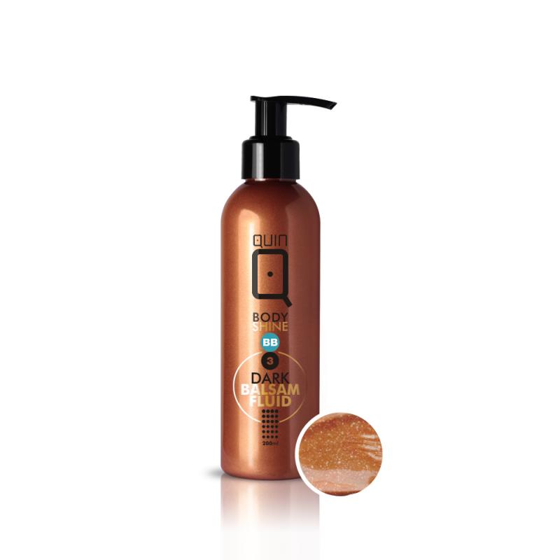 Quin BB Body Shine Balsam-Fluid balsam nadający efekt naturalnej opalenizny 3 Dark 200ml Quin BB Body Shine Balsam-Fluid balsam nadający efekt naturalnej opalenizny 3 Dark 200ml