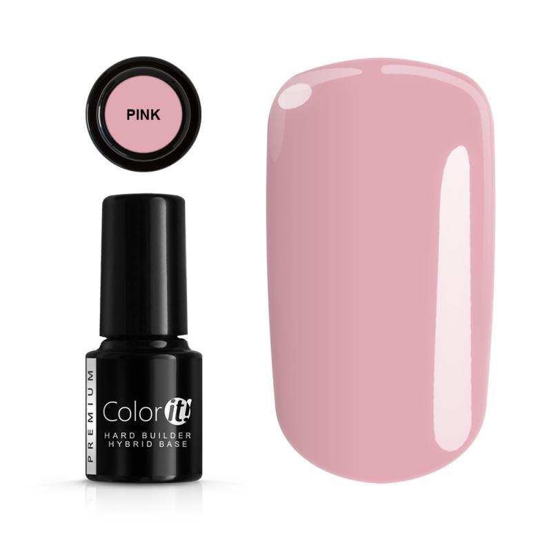 Color It Premium Hard Builder Hybrid Base baza pod lakier hybrydowy Pink 6g Color It Premium Hard Builder Hybrid Base baza pod lakier hybrydowy Pink 6g