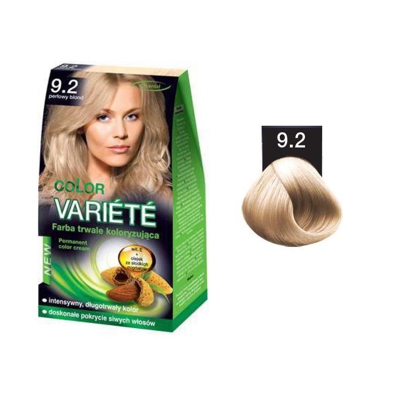 Variete Color Permanent Color Cream farba trwale koloryzująca 9.2 Perłowy Blond 50g Variete Color Permanent Color Cream farba trwale koloryzująca 9.2 Perłowy Blond 50g