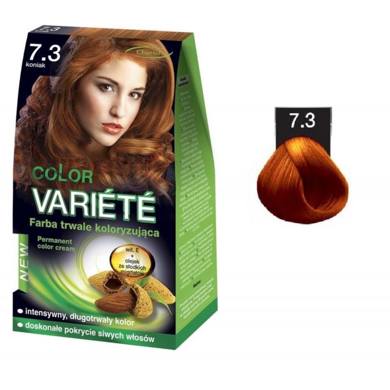 Variete Color Permanent Color Cream farba trwale koloryzująca 7.3 Koniak 50g Variete Color Permanent Color Cream farba trwale koloryzująca 7.3 Koniak 50g