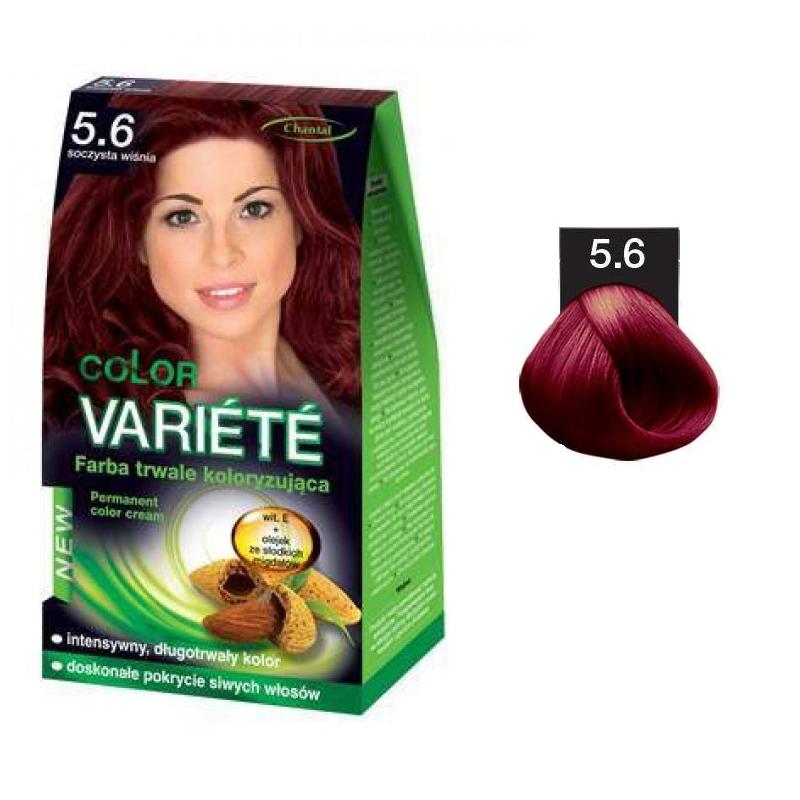 Variete Color Permanent Color Cream farba trwale koloryzująca 5.6 Soczysta Wiśnia 50g Variete Color Permanent Color Cream farba trwale koloryzująca 5.6 Soczysta Wiśnia 50g