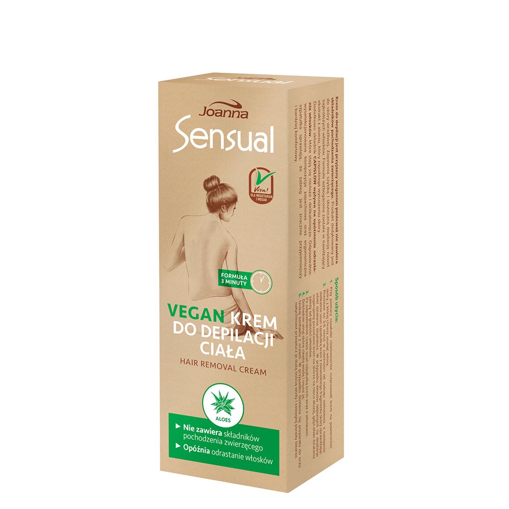 Sensual krem do depilacji ciała Vegan z Aloesem 100g