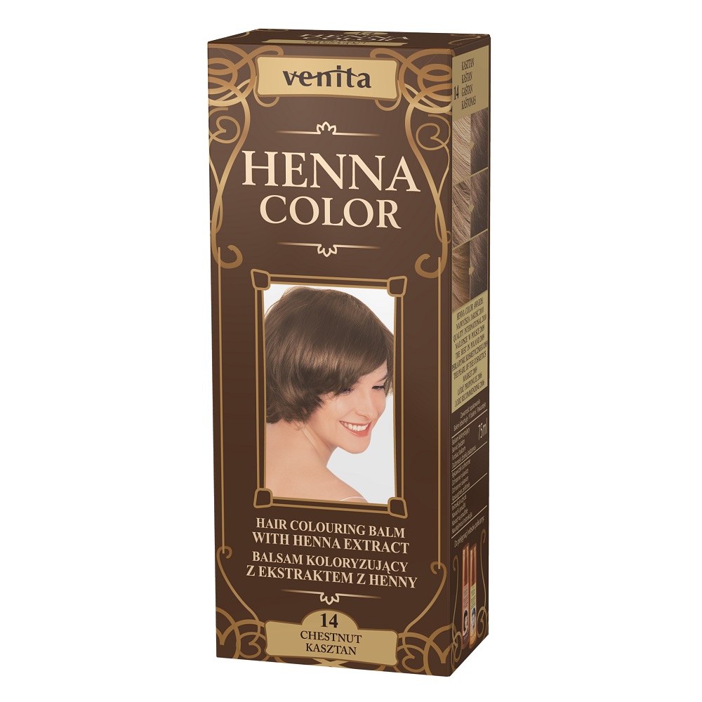 Henna Color balsam koloryzujący z ekstraktem z henny 14 Kasztan 75ml