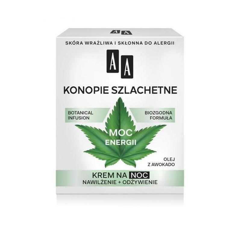Konopie Szlachetne moc energii krem na noc 50ml Konopie Szlachetne moc energii krem na noc 50ml