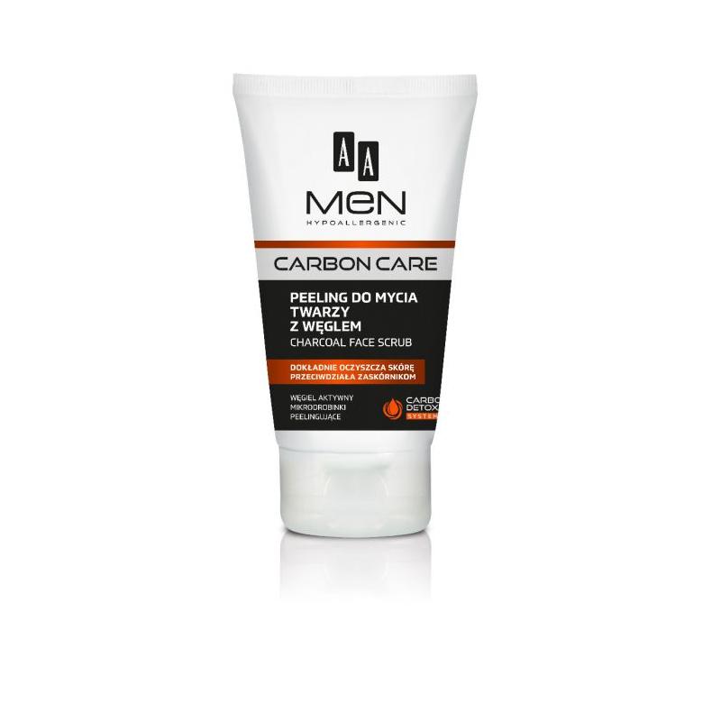Men Carbon Care Charcoal Face Scrub peeling do mycia twarzy z węglem 150ml Men Carbon Care Charcoal Face Scrub peeling do mycia twarzy z węglem 150ml