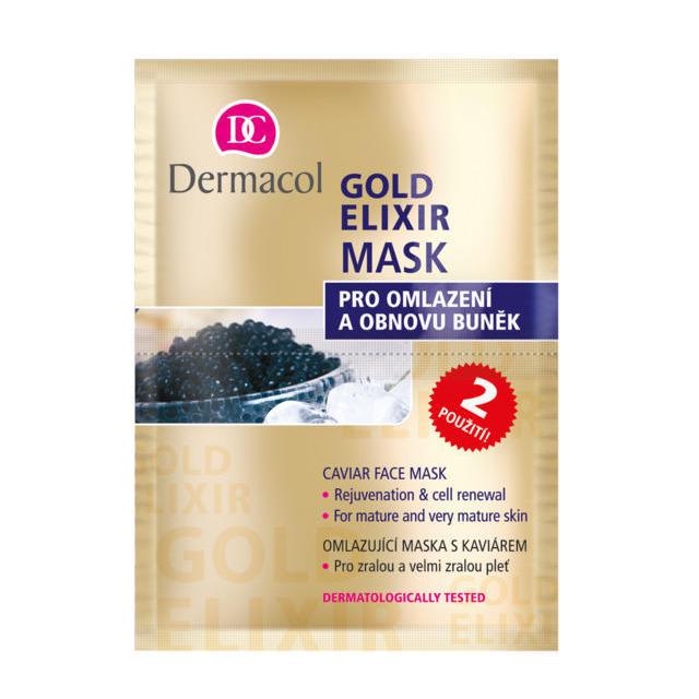 Dermacol Zen Gold Elixir odżywcza maska Caviar Face Mask 2 x 8 ml