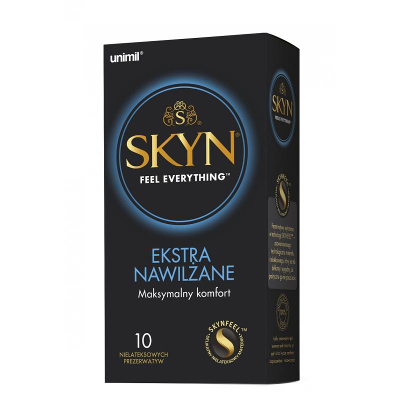 Skyn Ekstra Nawilżane nielateksowe prezerwatywy 10szt Skyn Ekstra Nawilżane nielateksowe prezerwatywy 10szt