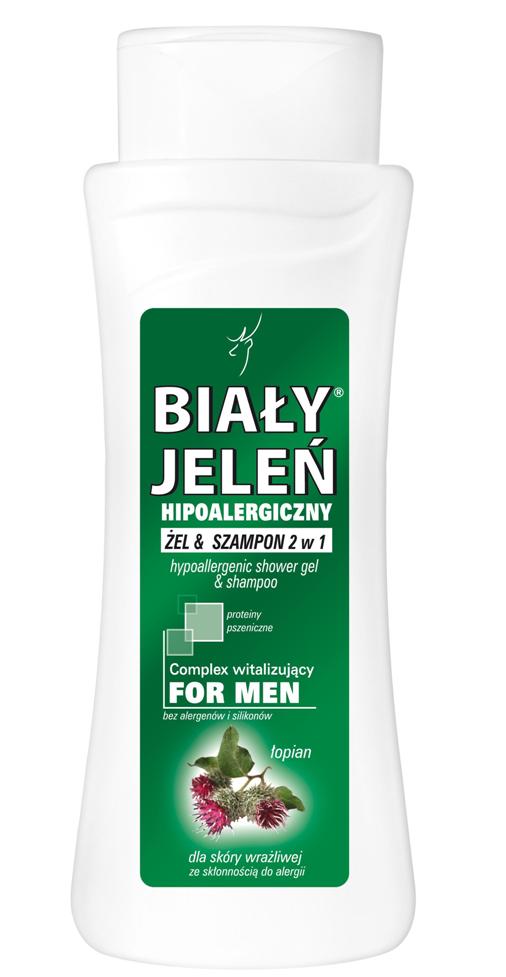 For Men hipoalergiczny żel & szampon 2w1 z łopianem 300ml