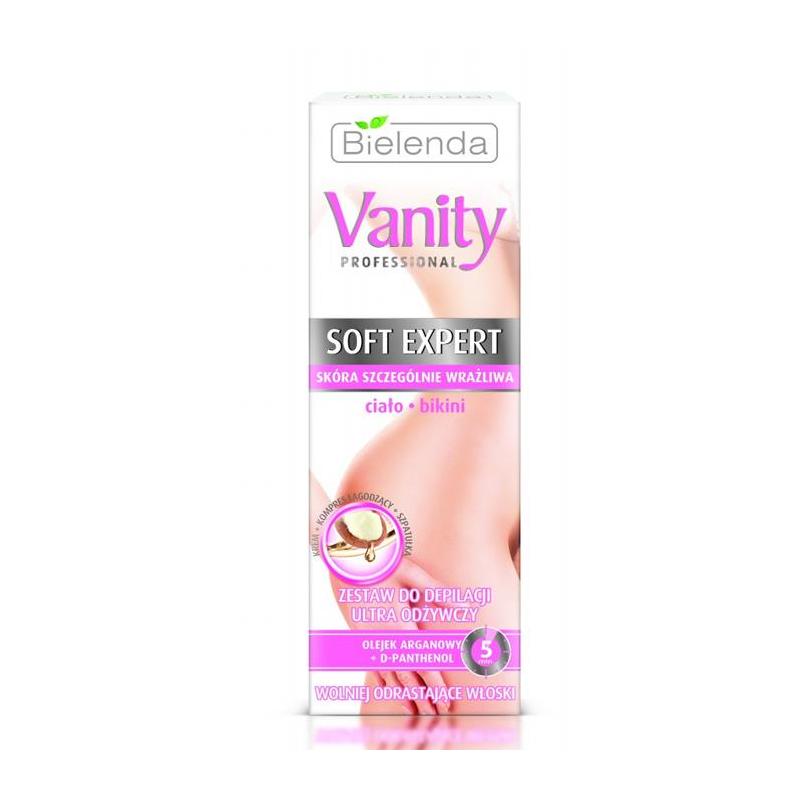 Vanity Professional Soft Expert zestaw do depilacji ultra odżywczy krem 100ml + kompres 2x5g Vanity Professional Soft Expert zestaw do depilacji ultra odżywczy krem 100ml + kompres 2x5g