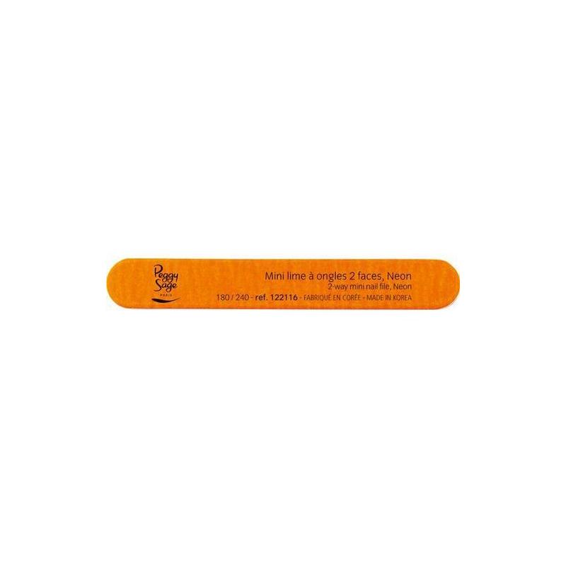 2-Way Mini Nail File pilnik do paznokci dwustronny 180/240 pomarańczowy 1szt