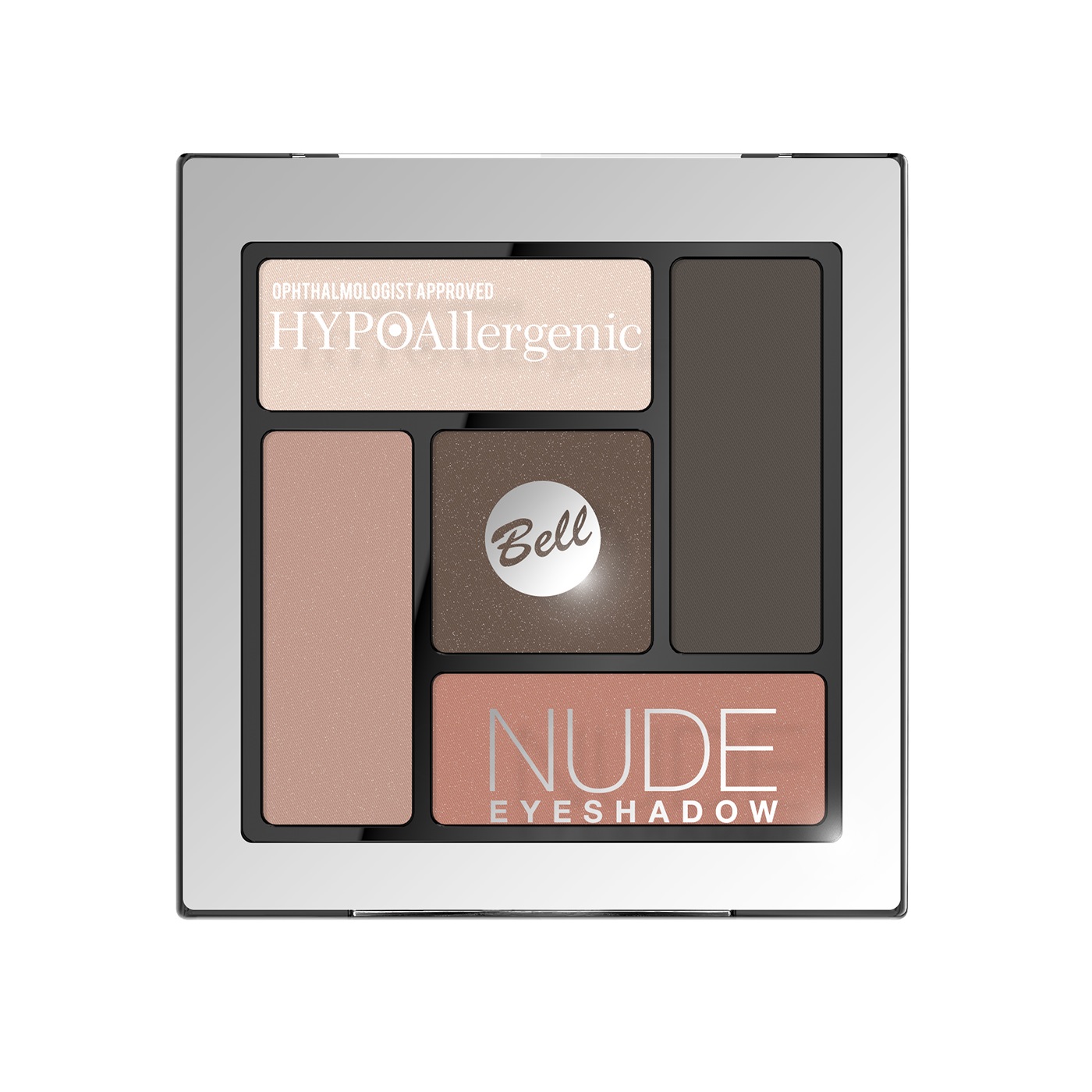 Bell HYPOAllergenic Nude Eyeshadow Paleta cieni do powiek 5 g Nr. 03 Neutral Warm