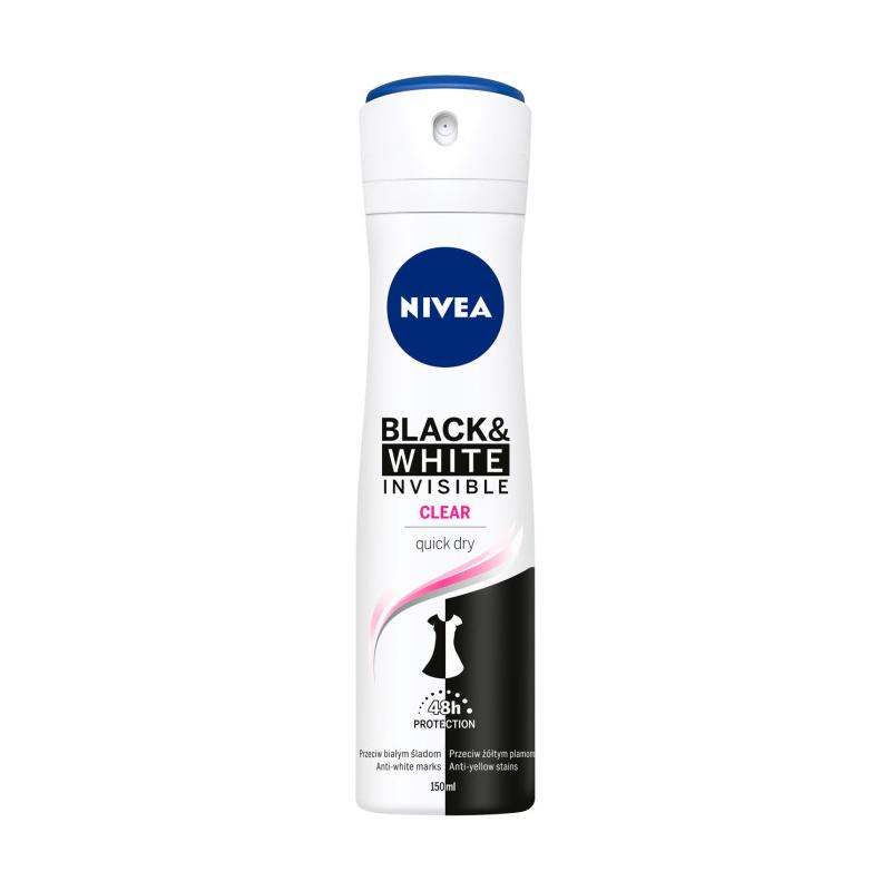 Invisible Black&White antyperspirant spray 48H Clear 150ml