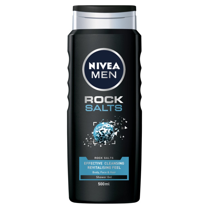 Men Rock Salts żel pod prysznic do twarzy. ciała i włosów 500ml