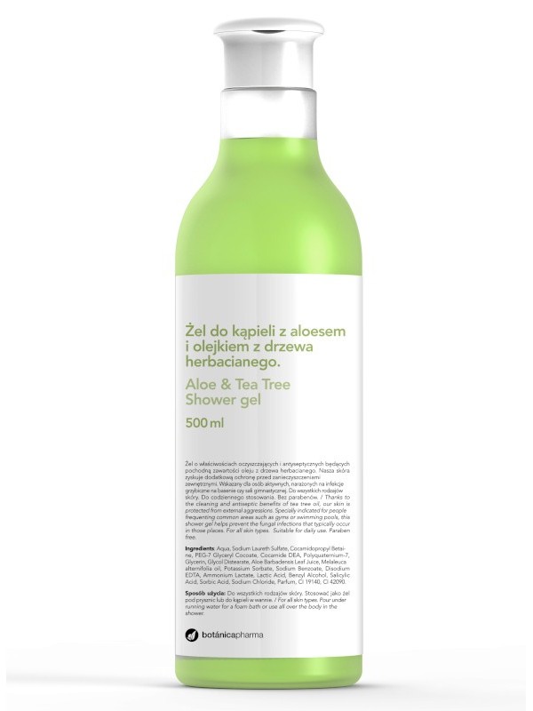 Aloe & Tea Tree Shower Gel żel do kąpieli z aloesem i olejkiem z drzewa herbacianego 500ml