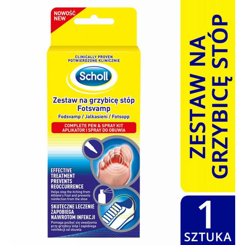 Scholl zestaw na grzybicę stóp aplikator i spray do butów Scholl zestaw na grzybicę stóp aplikator i spray do butów