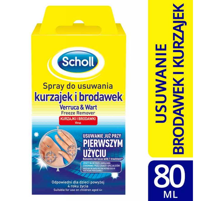 Scholl spray preparat do usuwania kurzajek i brodawek do stóp Scholl spray preparat do usuwania kurzajek i brodawek do stóp