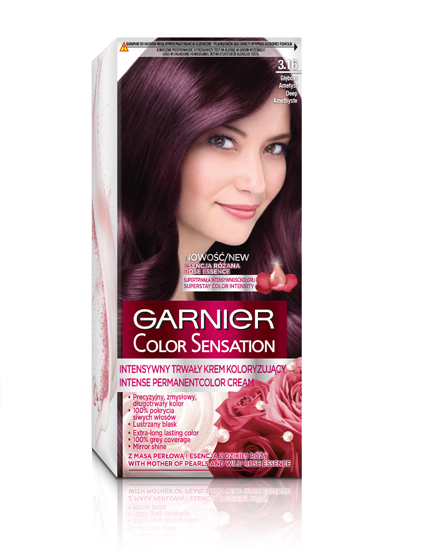 Garnier Color Sensation farba do włosów odcień 3.16 Głęboki Ametyst 1 szt.