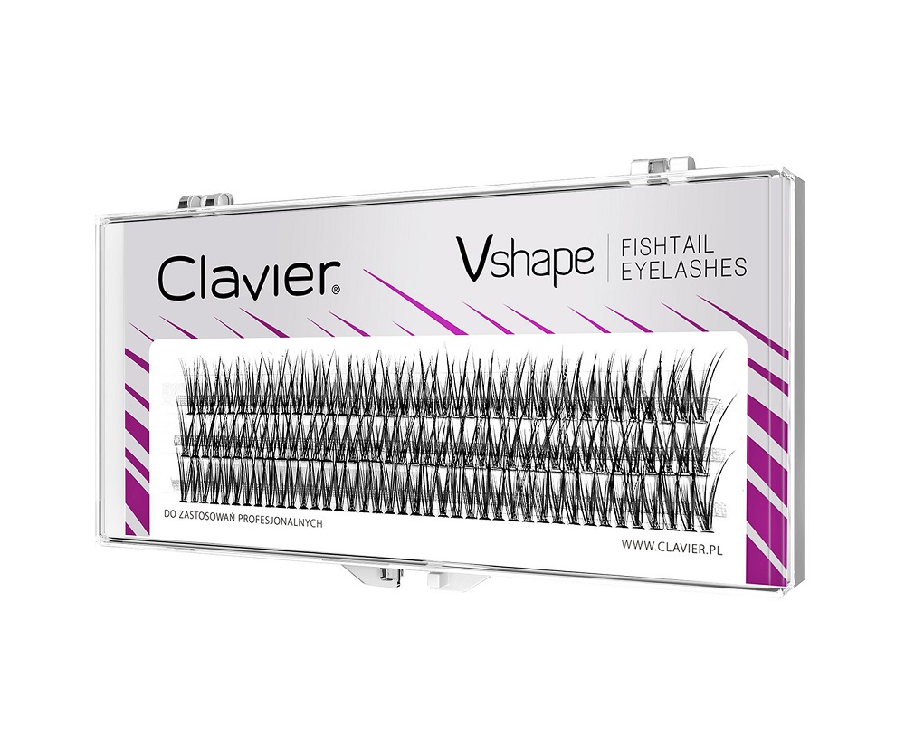 Vshape Fishtail Eyelashes kępki rzęs 8mm