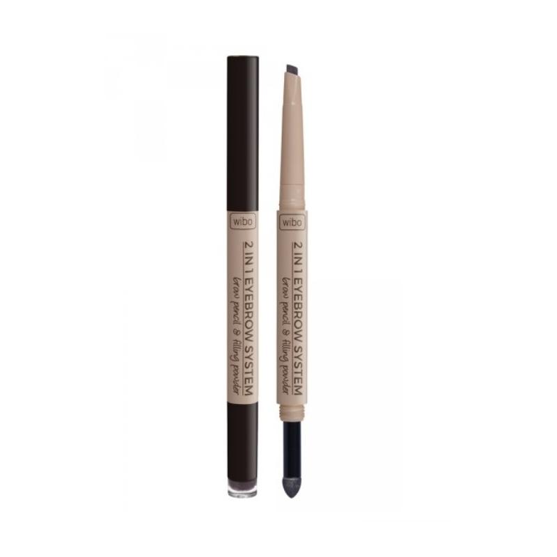 2in1 Eyebrow System kredka i gąbka do brwi 2 2in1 Eyebrow System kredka i gąbka do brwi 2