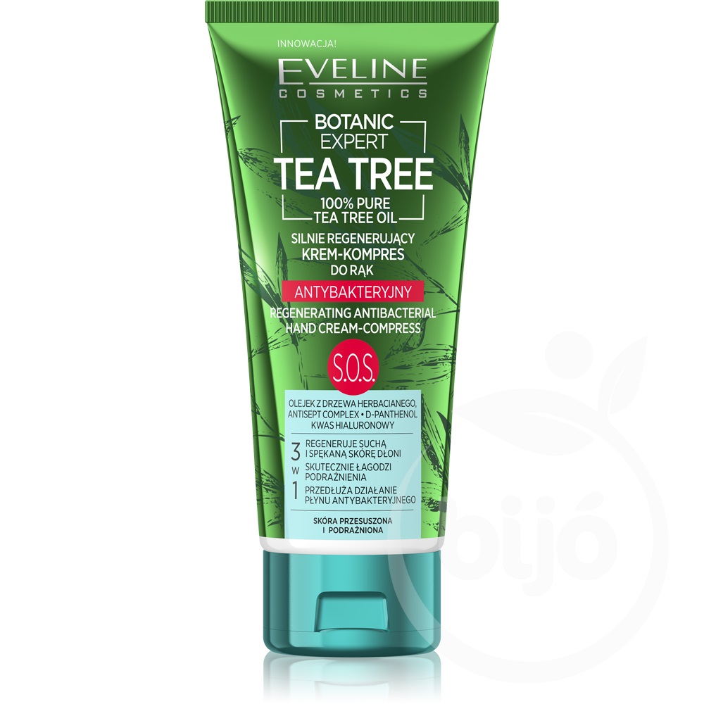 Botanic Expert Tea Tree silnie regenerujący krem-kompres do rąk antybakteryjny 100ml