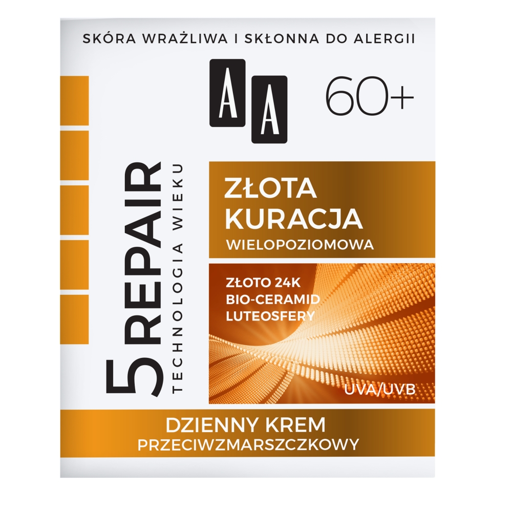 Technologia Wieku 5Repair 60+ Złota Kuracja dzienny krem przeciwzmarszczkowy 50ml