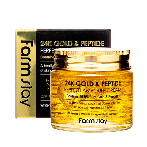 24K Gold & Peptide Perfect Ampoule Cream ampułka do twarzy z 24-karatowym złotem i peptydami 80ml