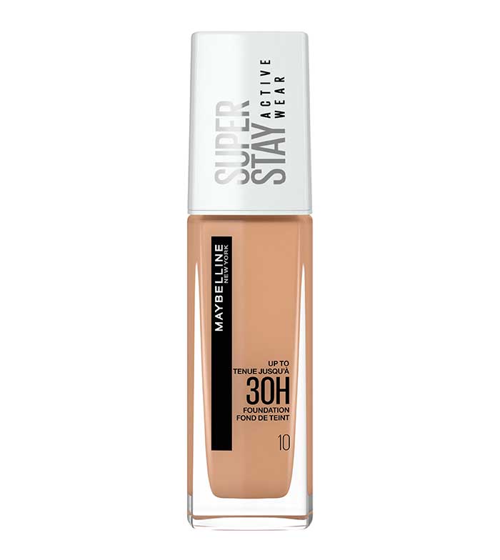 MAYBELLINE NEW YORK SuperStay Active Wear trwały podkład dla idealnego krycia odcień 10 Ivory 30 ml