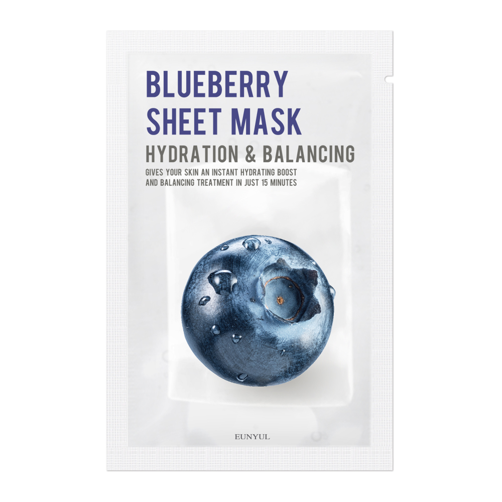 Blueberry Sheet Mask nawilżająca maseczka w płachcie z jagodami 22ml