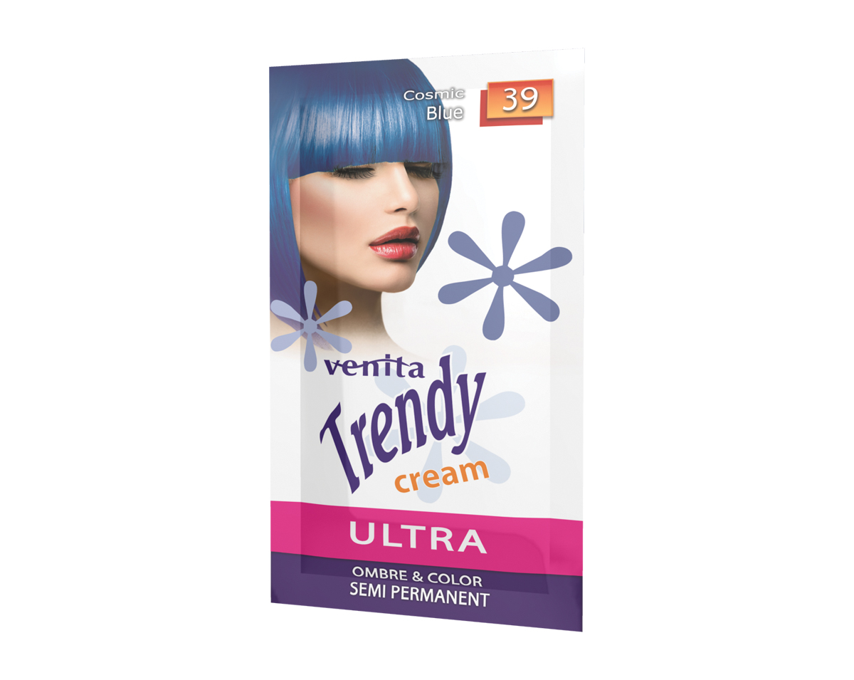 Trendy Cream Ultra krem do koloryzacji włosów 39 Cosmic Blue 35ml