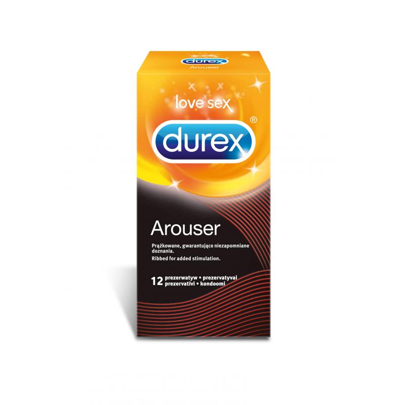 Durex prezerwatywy Arouser 12 szt prążkowane Durex prezerwatywy Arouser 12 szt prążkowane
