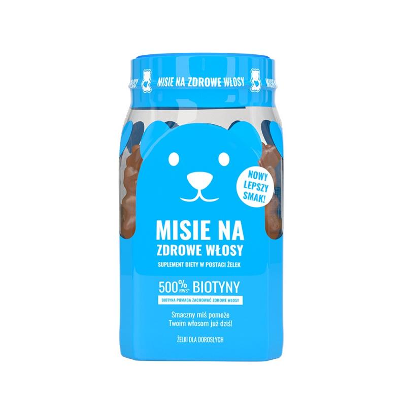 Misie na zdrowe włosy suplement diety w postaci żelek 300g Misie na zdrowe włosy suplement diety w postaci żelek 300g