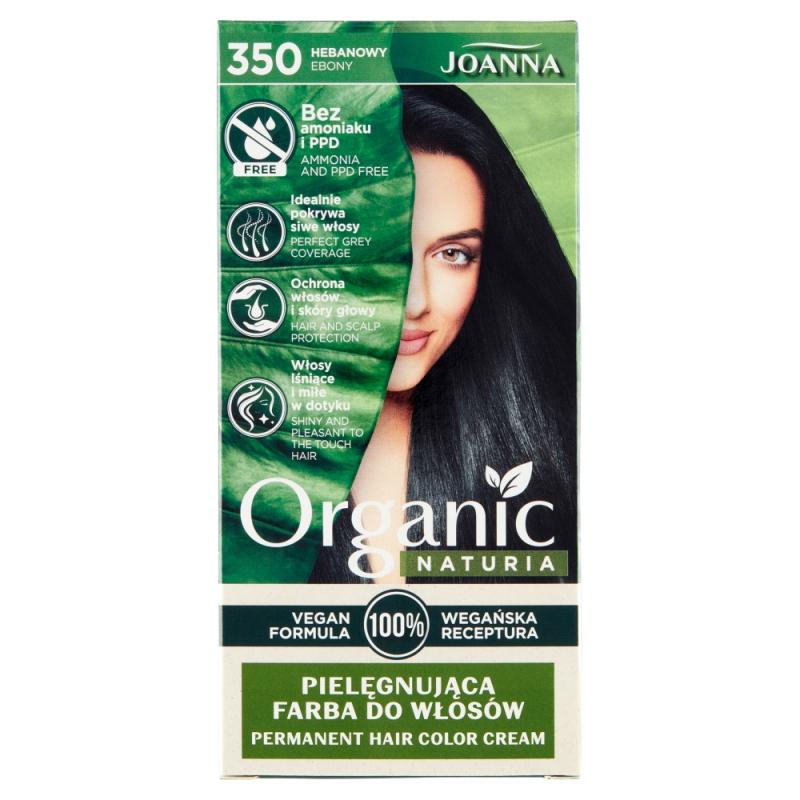 Naturia Organic pielęgnująca farba do włosów 350 Hebanowy