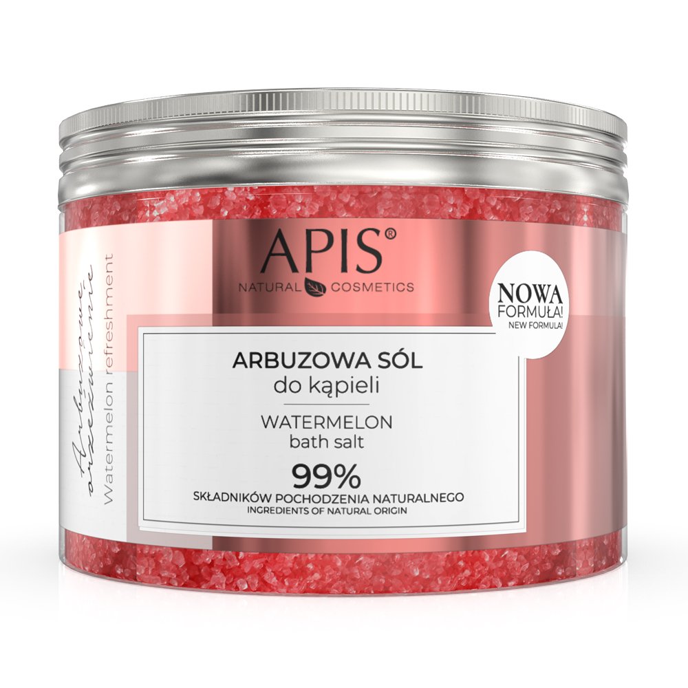 Arbuzowe Orzeźwienie aromatyczna sól do kąpieli z ekstraktem z arbuza i melona 650g