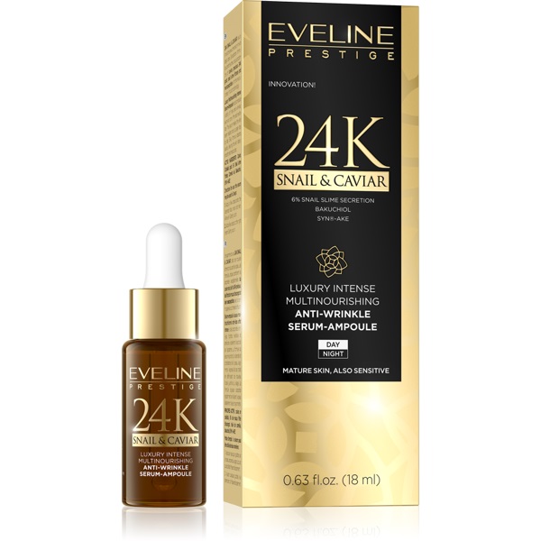 Prestige 24k Snail&Caviar luksusowe multiodżywcze serum-ampułka 18ml