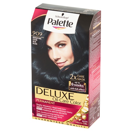 Schwarzkopf Palette Deluxe trwała farba do włosów odcień 1-1 909 Blue Black 1 szt.