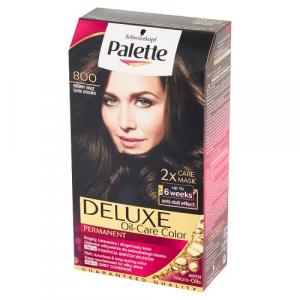 Deluxe Oil-Care Color farba do włosów trwale koloryzująca z mikroolejkami 800 Ciemny Brąz