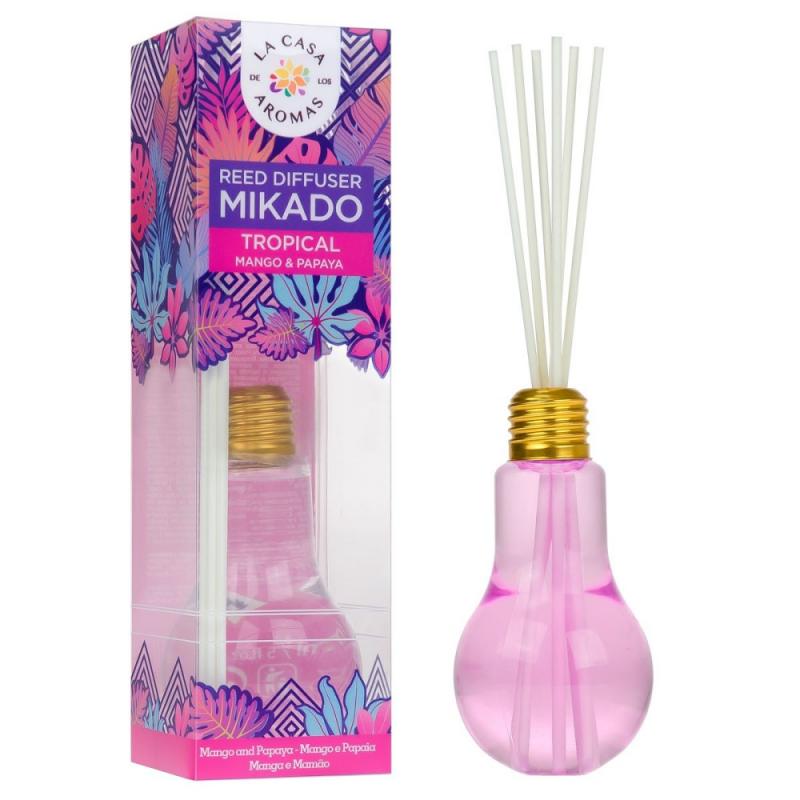 Olejek aromatyczny z patyczkami Mango i Papaja 150ml Olejek aromatyczny z patyczkami Mango i Papaja 150ml