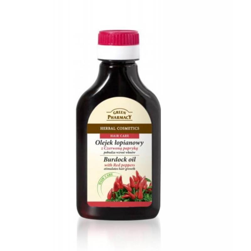 Burdock Oil olejek łopianowy stymulujący wzrost włosów Czerwona Papryka 100ml Burdock Oil olejek łopianowy stymulujący wzrost włosów Czerwona Papryka 100ml