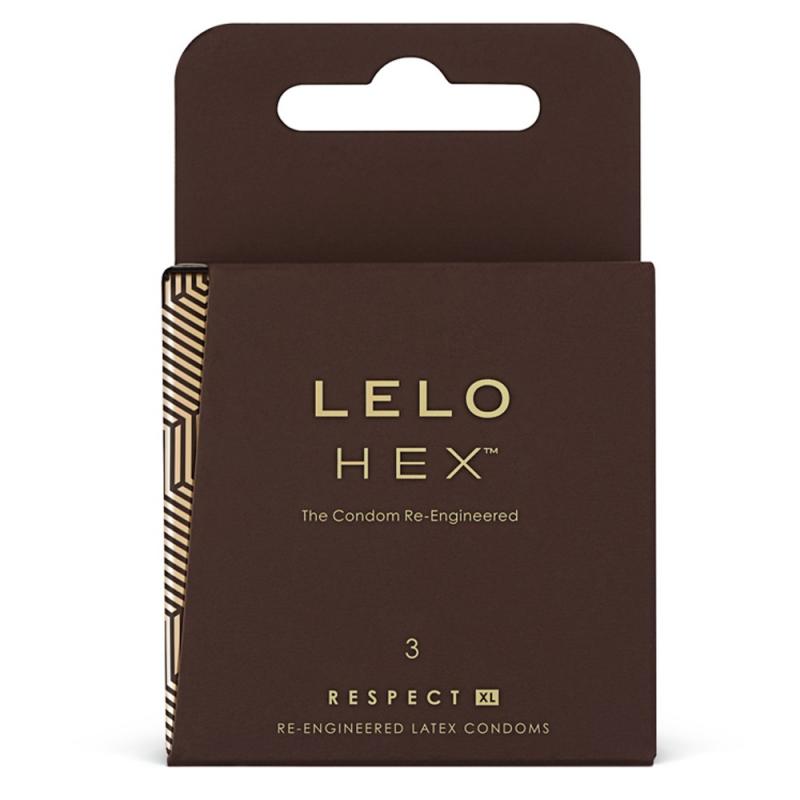 LELO HEX Respect XL prezerwatywy lateksowe 3 sztuki