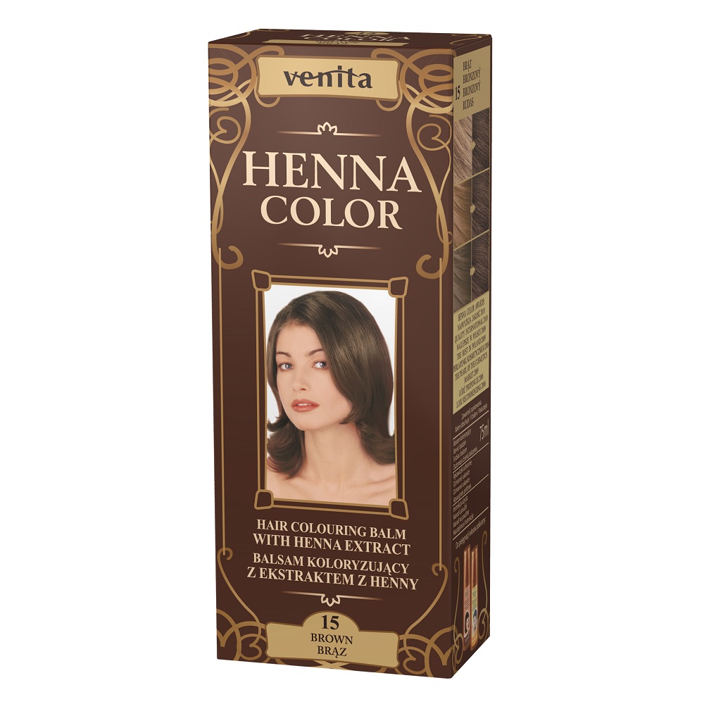 Henna Color balsam koloryzujący z ekstraktem z henny 15 Brąz 75ml