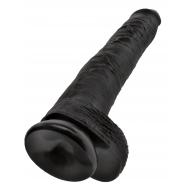 King Cock 14" Cock with Balls Black