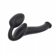 Strap-on-me Silicone bendable strap-on Black S