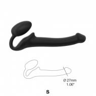 Strap-on-me Silicone bendable strap-on Black S