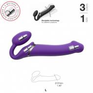 Vibrating Strap-on Purple L