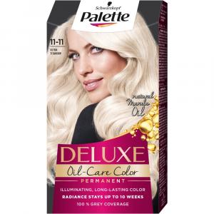 Deluxe Oil-Care Color farba do włosów trwale koloryzująca z mikroolejkami 11-11 Ultra Tytanowy Blond